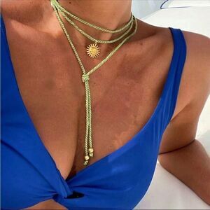 boho sun necklace #1181